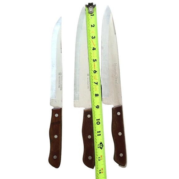 Maxam Precision Hollow Ground Fine Stainless Steel Knives - Picture 5 of 15